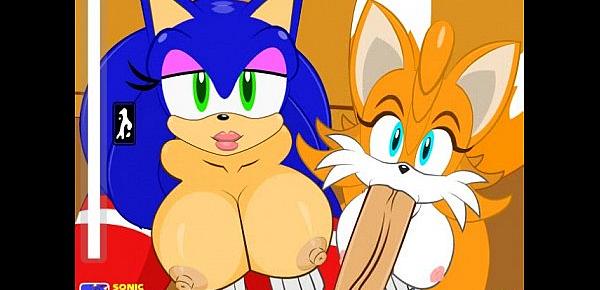  Sonic Transformed 2 blowjob and fun with cream